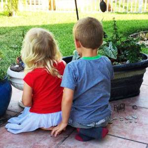 EliAndSelahFairyGarden