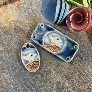 Bird nature bead set of two