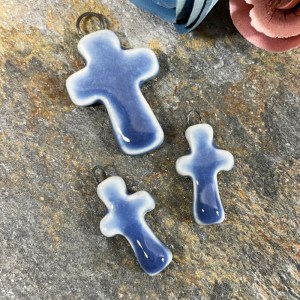 Blue cross bead set
